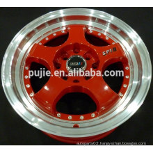 Hot sale 14-17 inch replica ssr car aluminum wheel rim